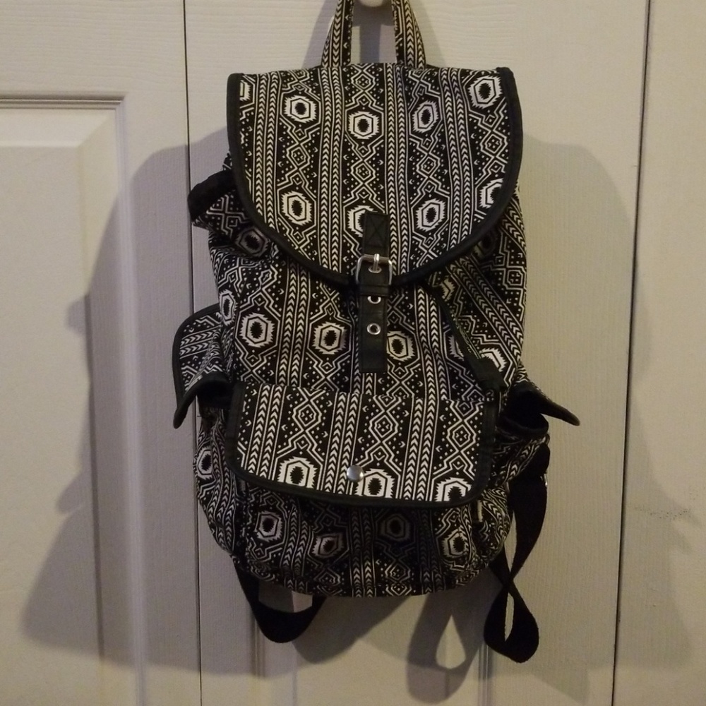 Aztec Print Backpack - image 1